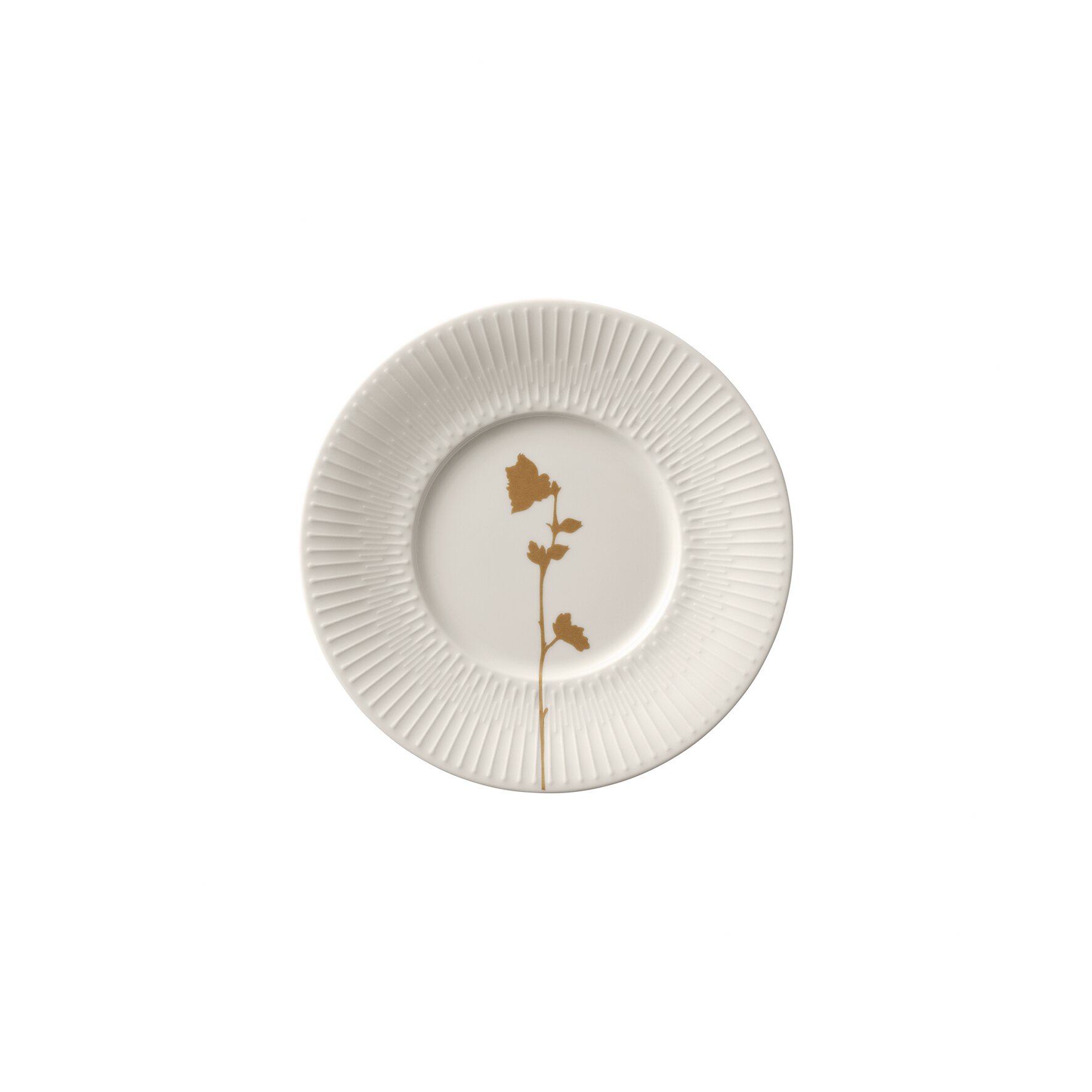 Teller flach mit Fahne 160 mm Relief Picked