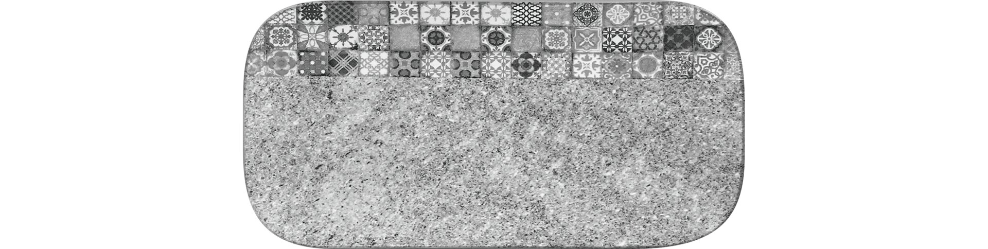 Platte rechteckig 220 x 110 mm