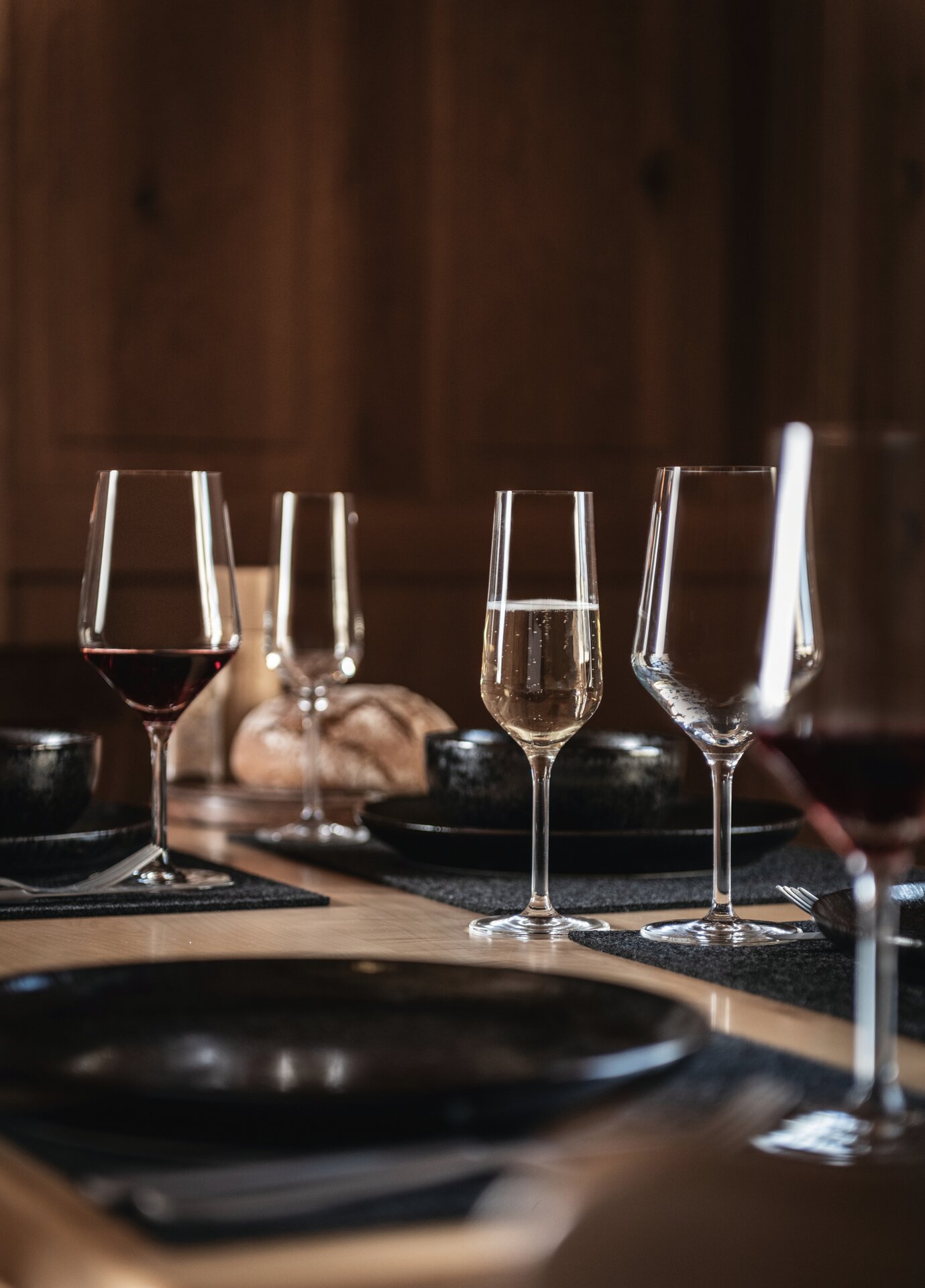 Sektglas mit Moussierpunkt 70 mm / 0,24 l Cinco