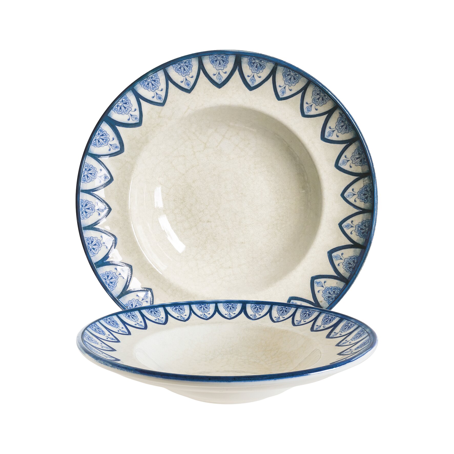 Pastateller Gourmet 240 mm / 0,40 l blau Esnaf Mid White