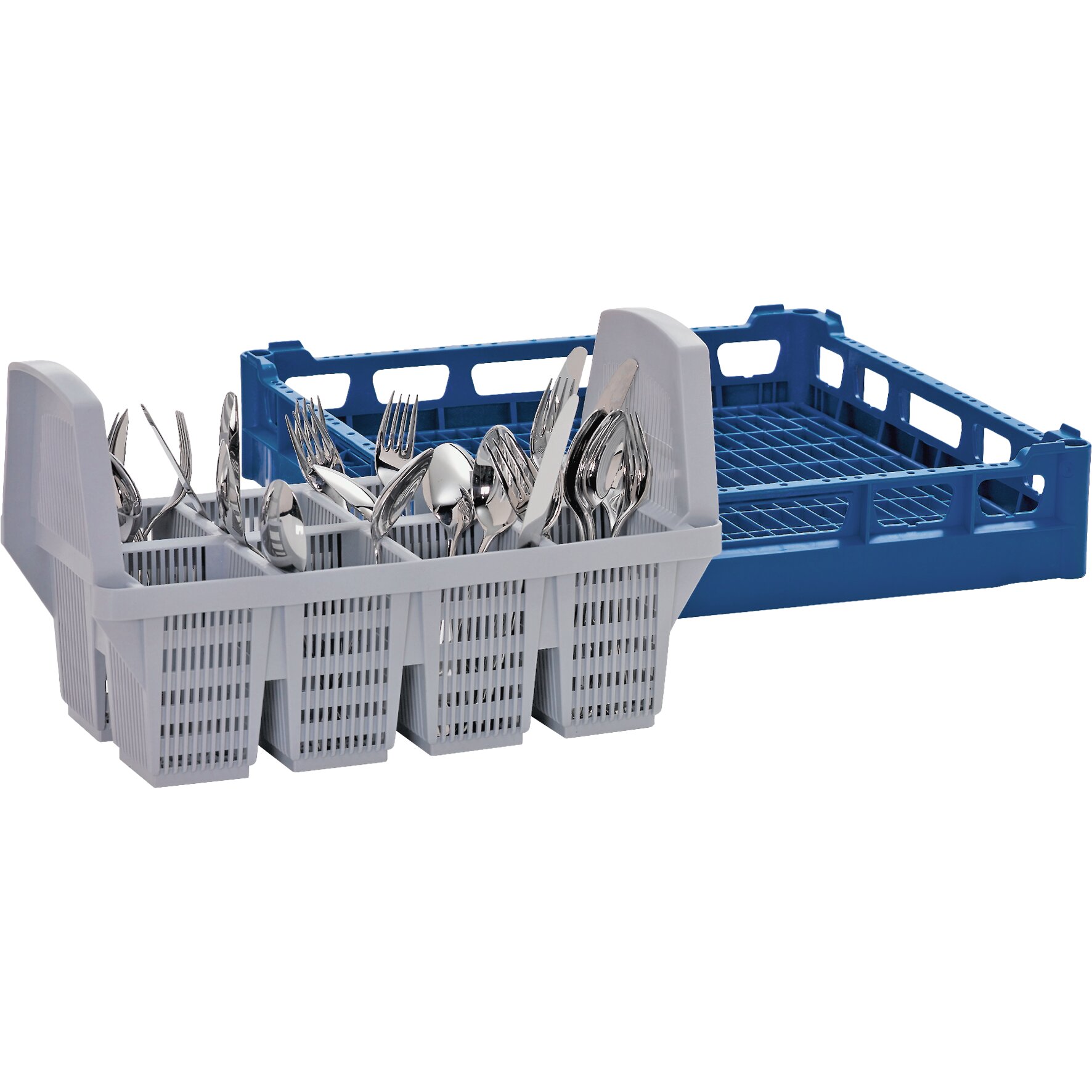 Besteckköcher 8 Fächer / Kunststoff / 440 x 210 x 260 mm