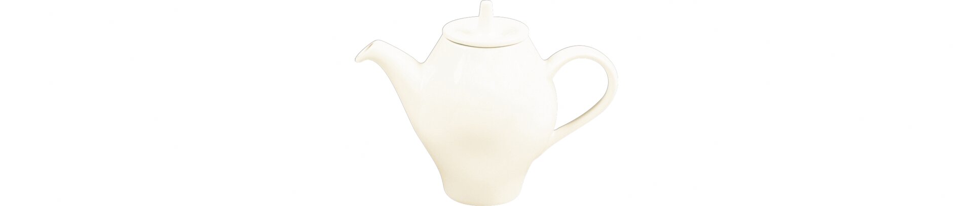 Teekanne mit Deckel 0,40 l crème