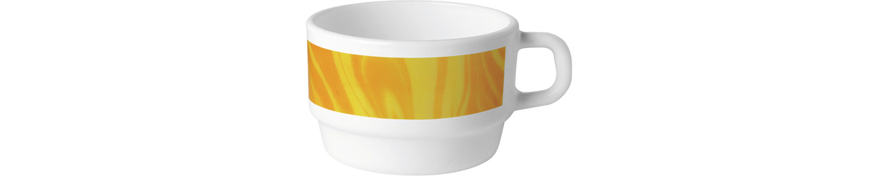 Tasse stapelbar 85 mm / 0,22 l gelb Natura Yellow