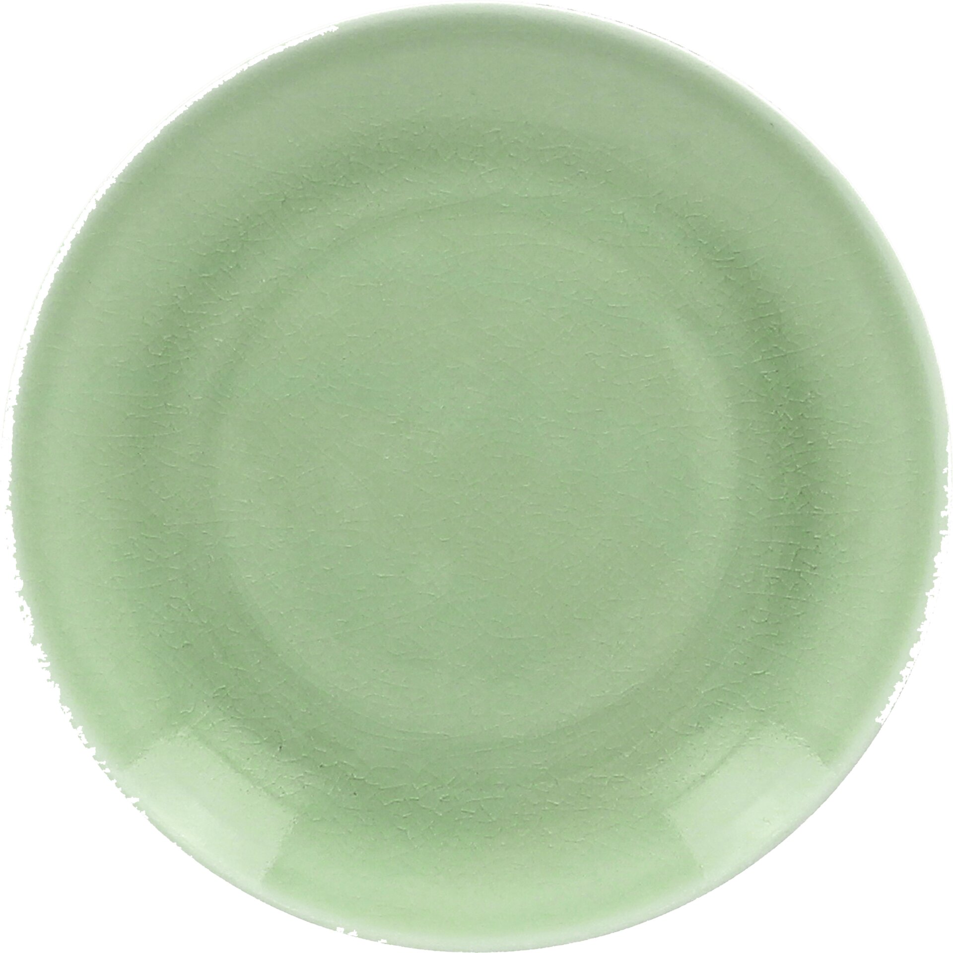 Coupteller flach 310 mm plain-green Vintage