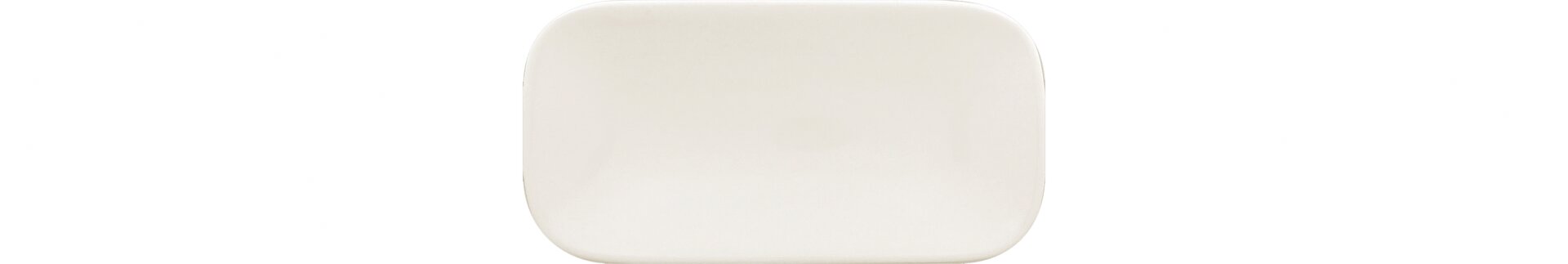 Platte rechteckig 220 x 110 mm plain-white Aurea