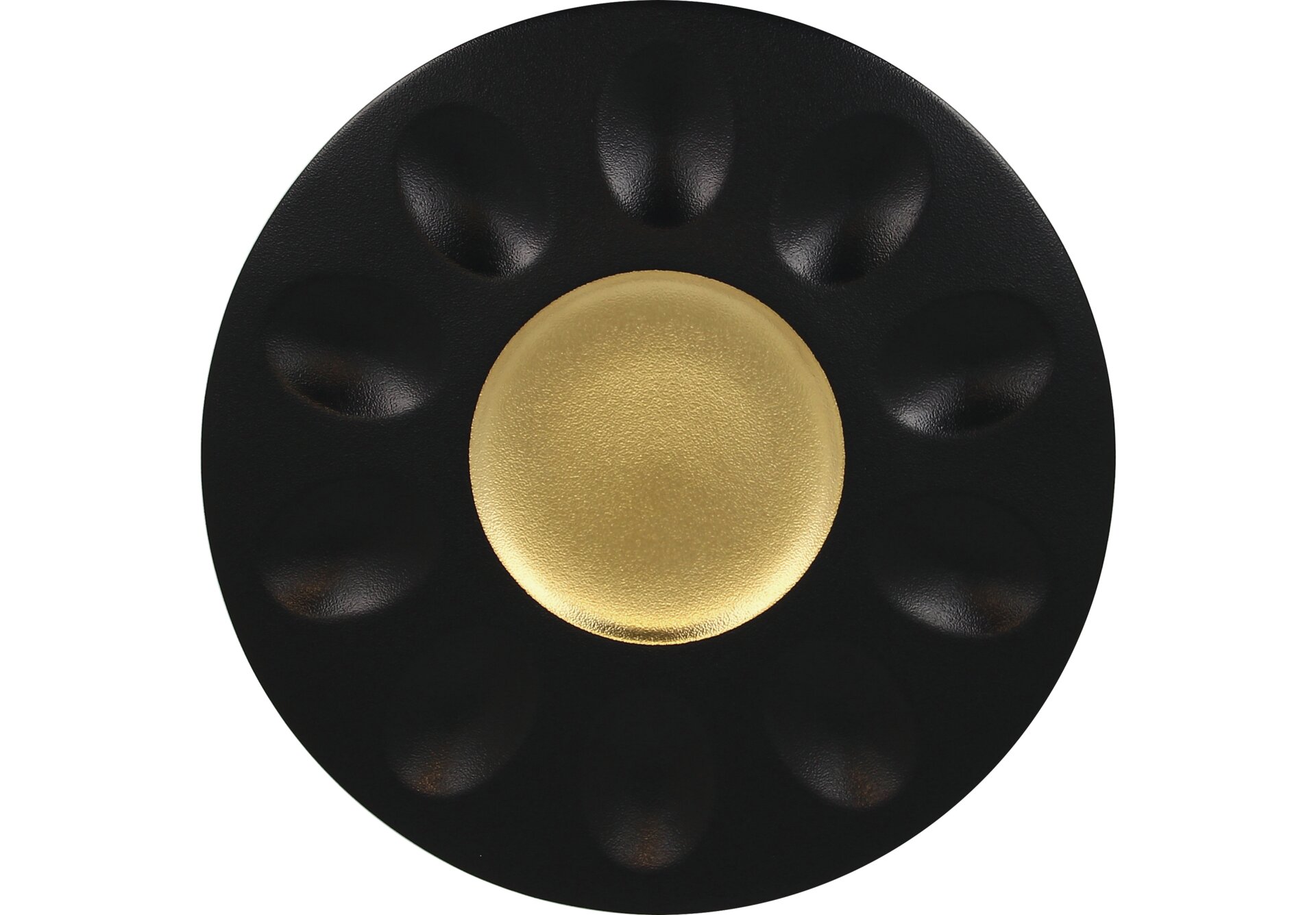 Teller mit 10 Flächen 300 mm gold