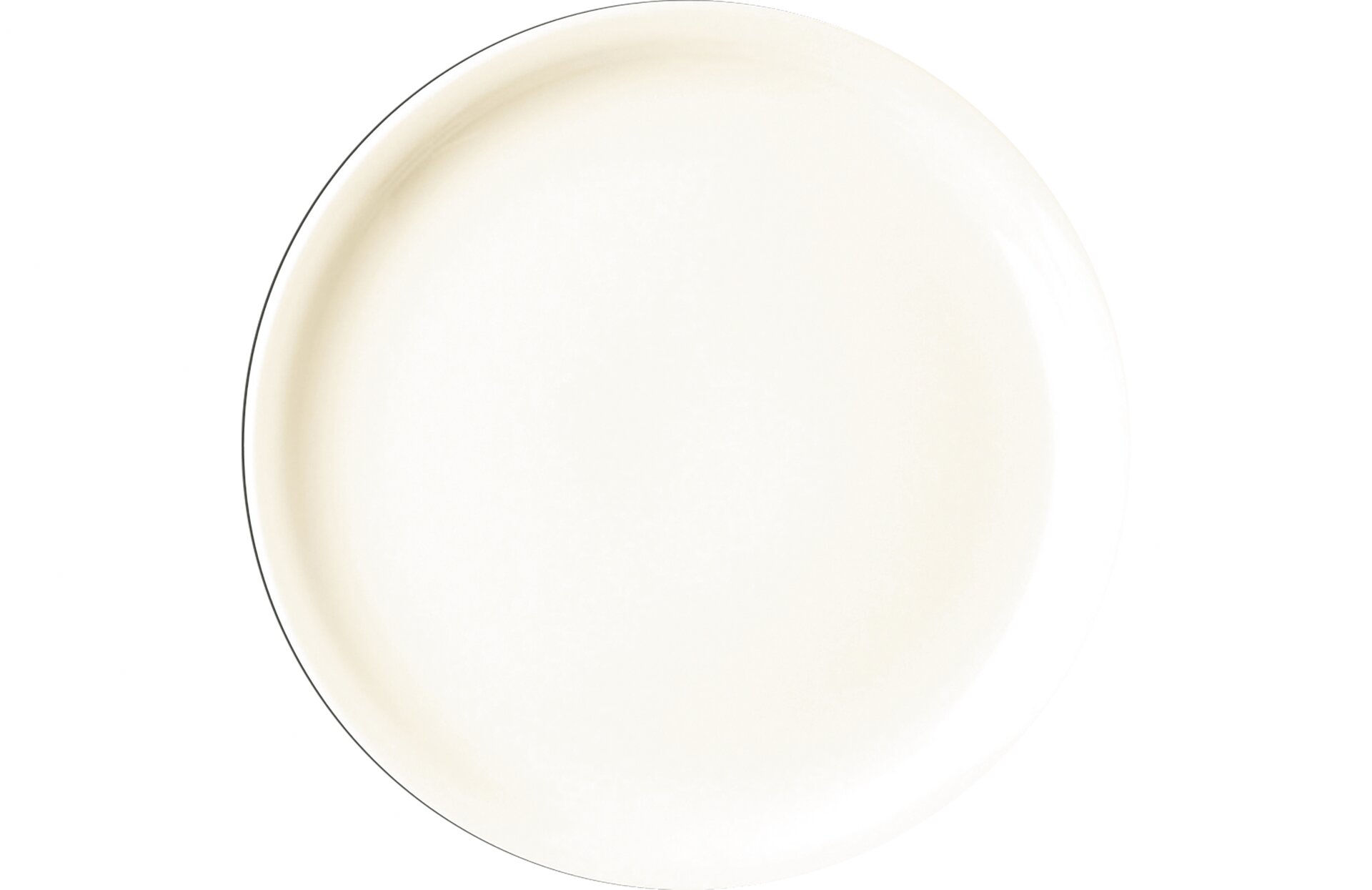 Coupteller flach rund 280 mm crème