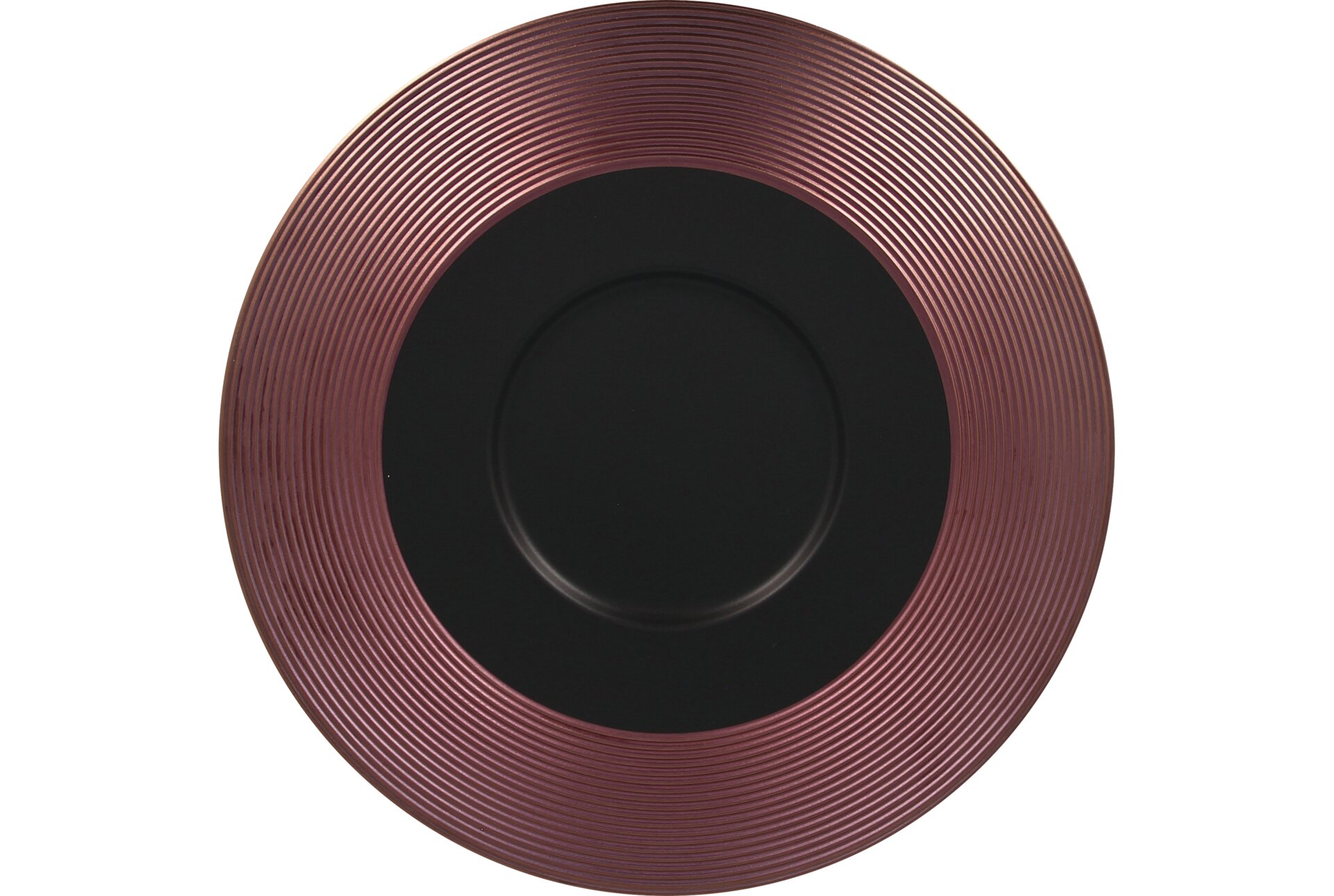 Gourmetteller flach 290 mm schwarz / bronze