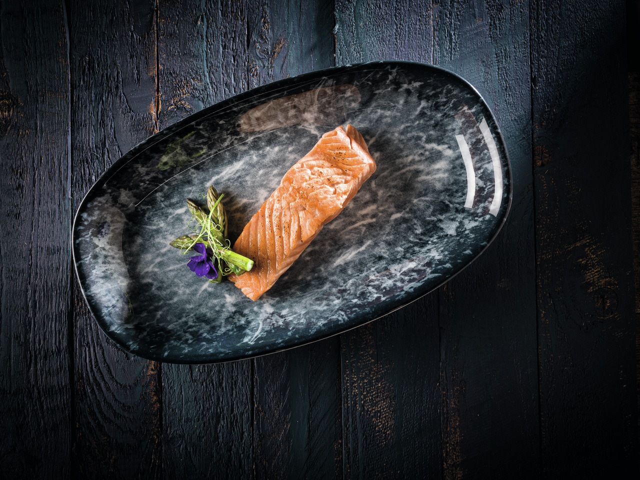 Platte oval Gourmet 192 x 111 mm Sepia