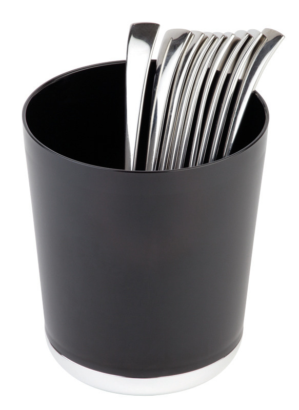 Tischreste- / Besteckbehälter 1,30 l / 130 x 130 x 150 mm schwarz
