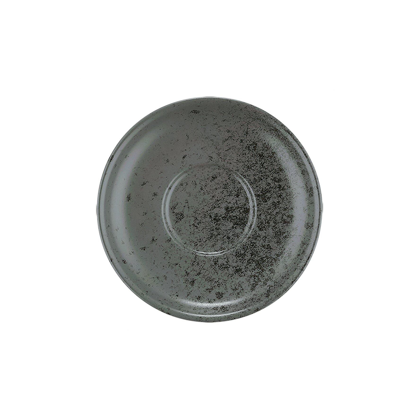 Untertasse rund 113 mm black