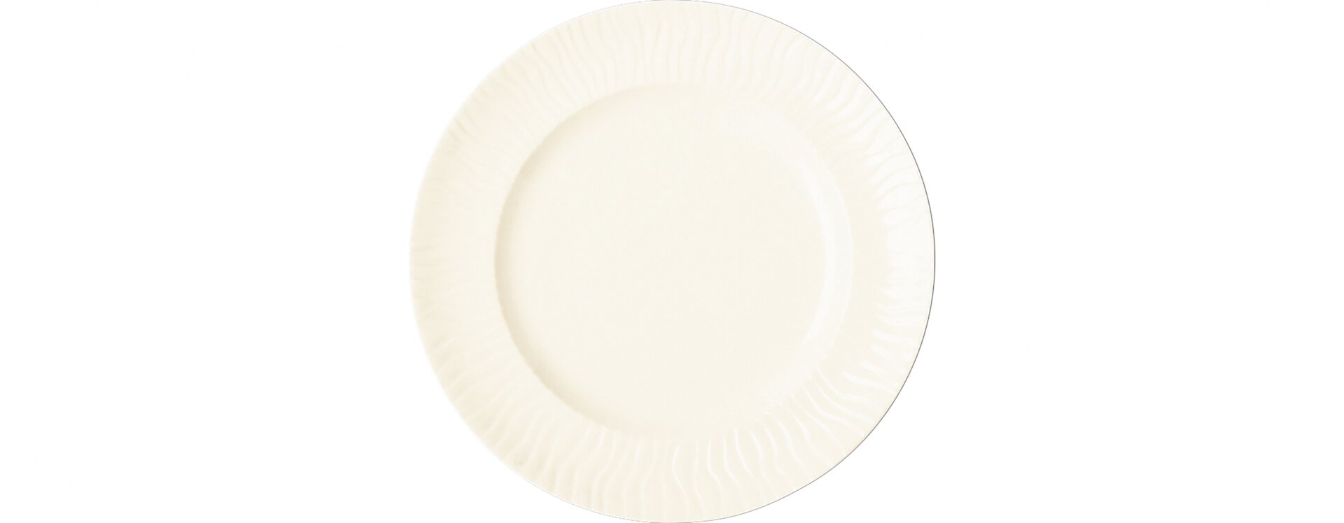 Teller flach rund 170 mm crème