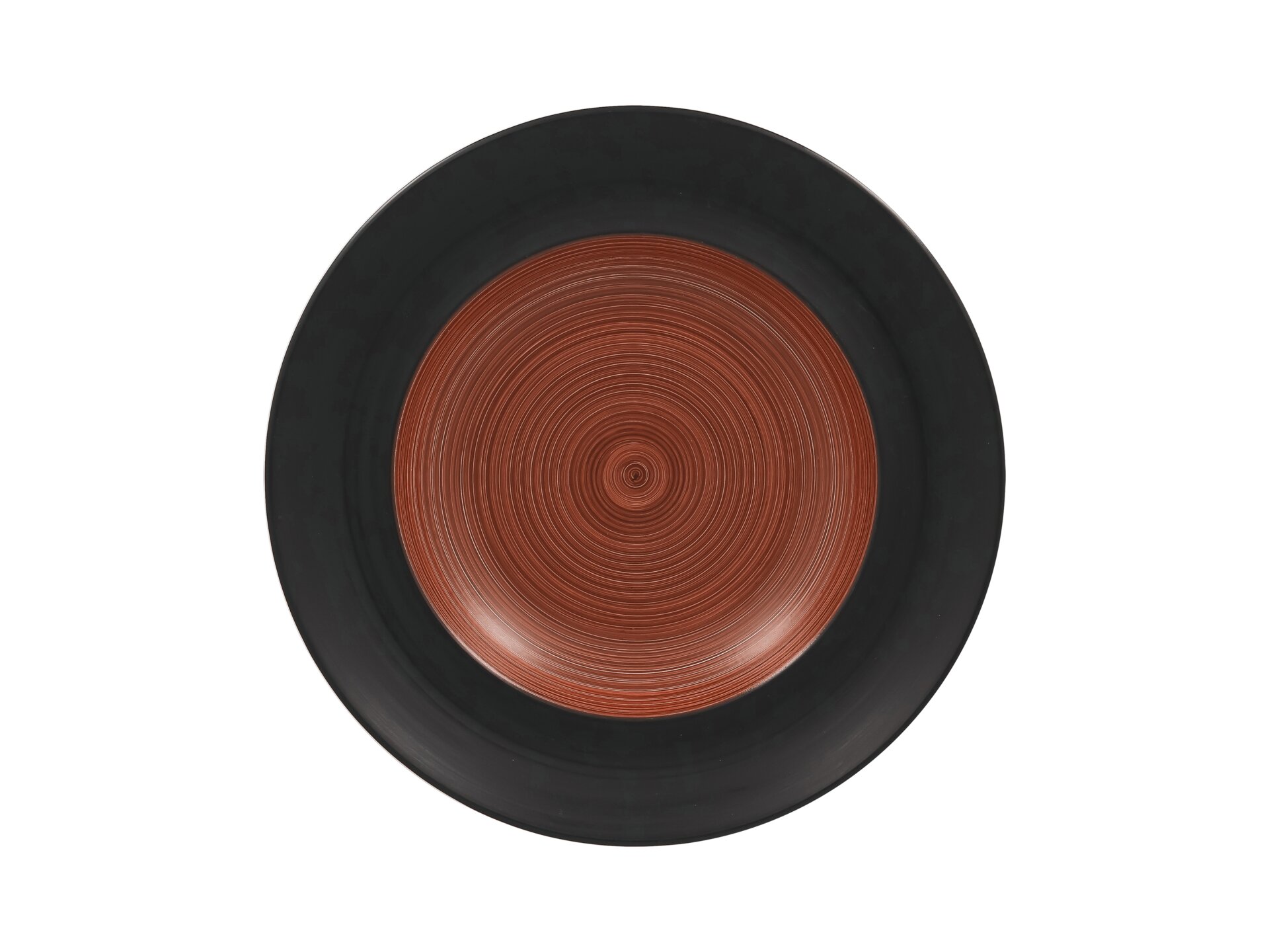 Teller tief rund 300 mm walnut