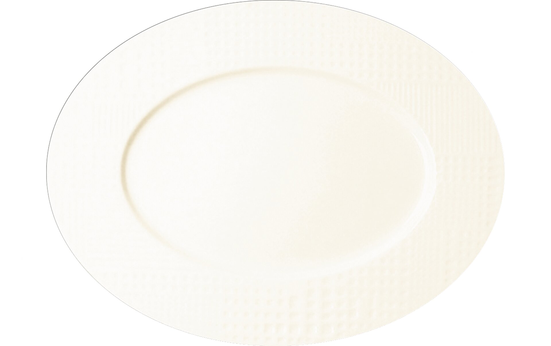 Platte oval 360 mm crème