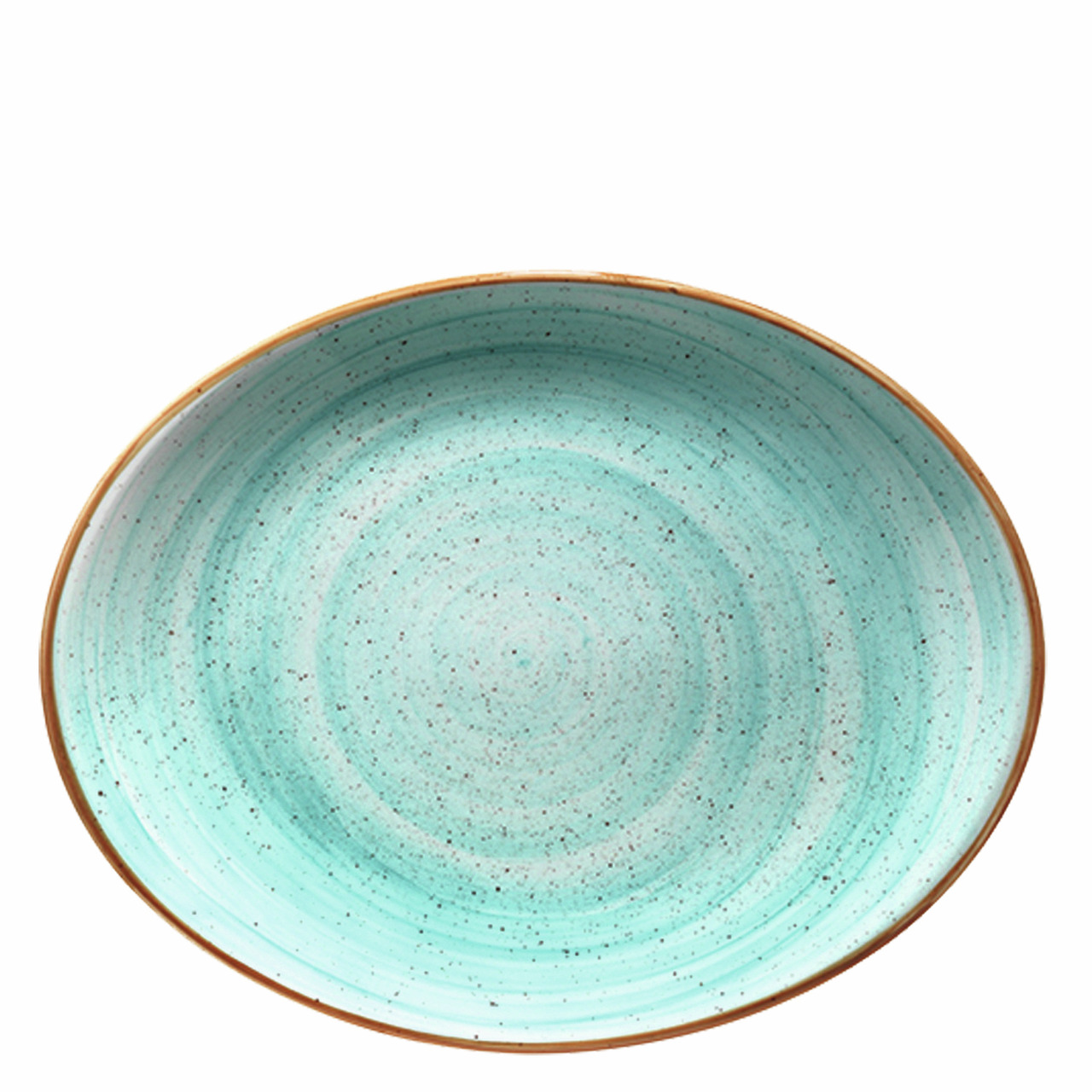 Platte oval Moove 310 x 240 mm Aura Aqua