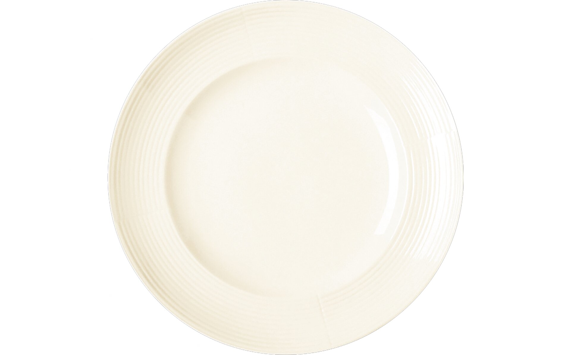 Teller flach rund 270 mm crème