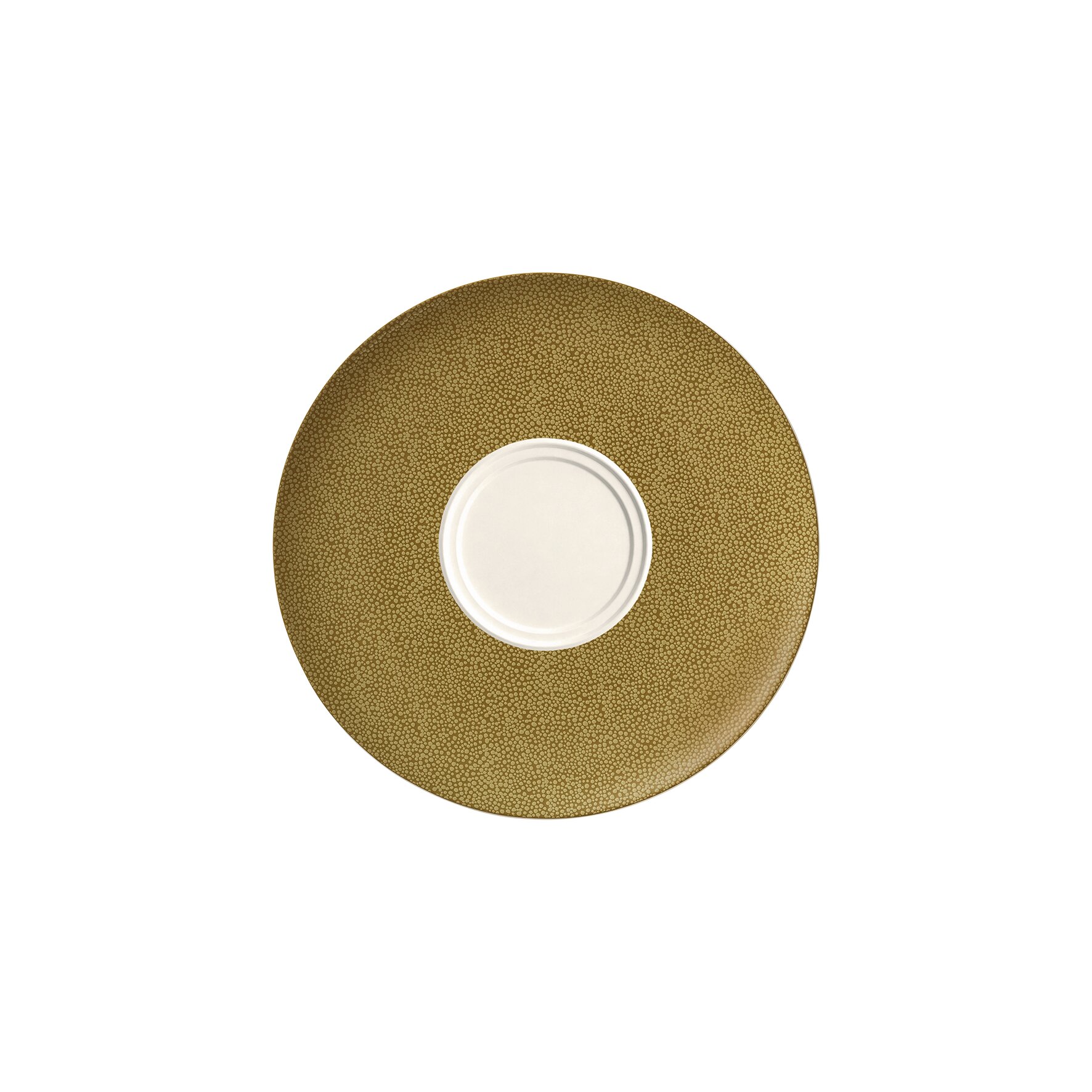 Untertasse mit Doppelspiegel 211 mm olive