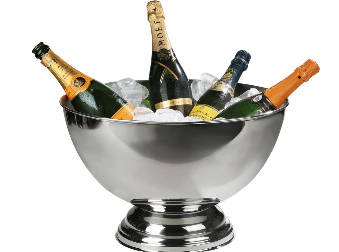 Champagnerkühler auf Fuß