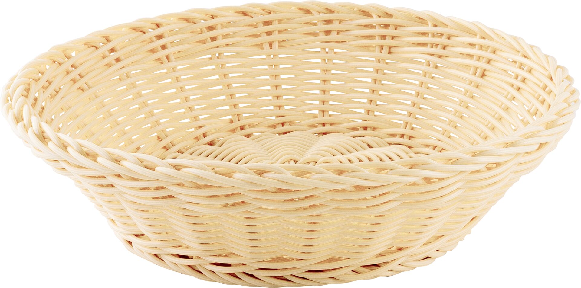 Korb rund 25x7cm beige