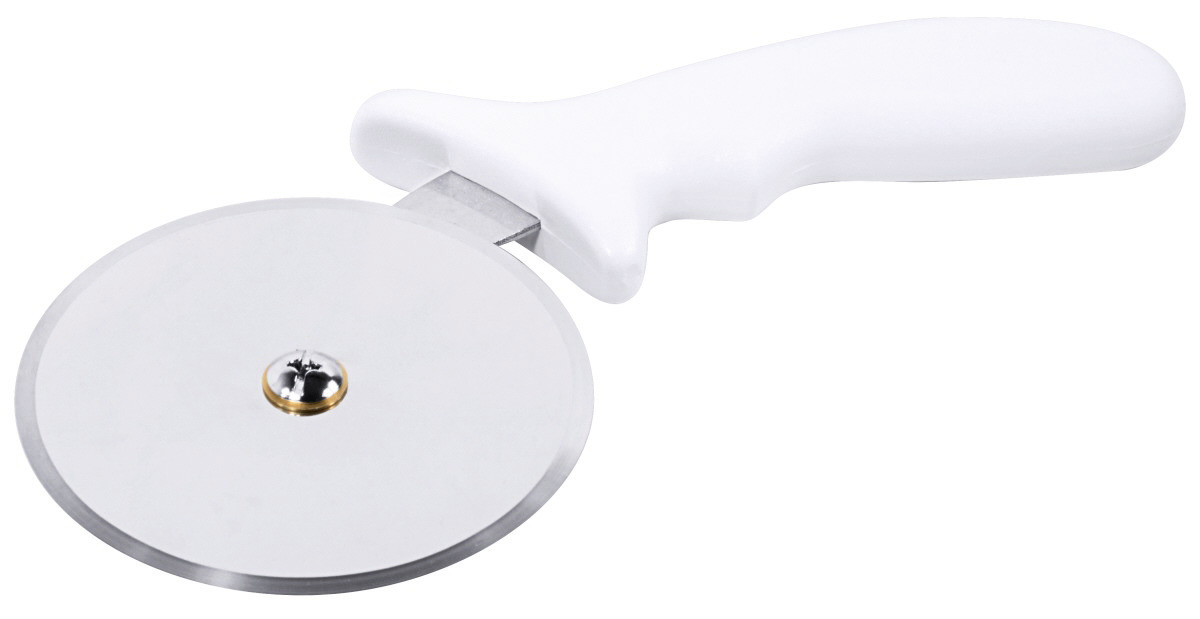 Pizza- / Teigschneider 240 mm ergonomisch geformt hochglänzend poliert