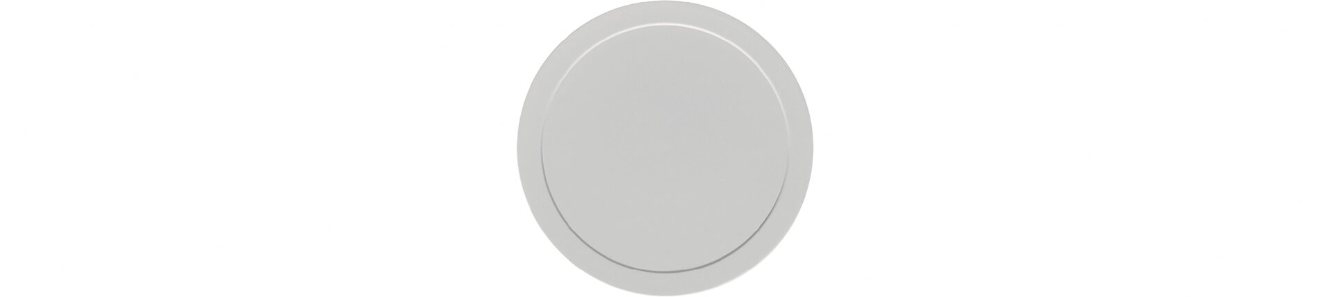 Deckel rund / flach 93 mm grau