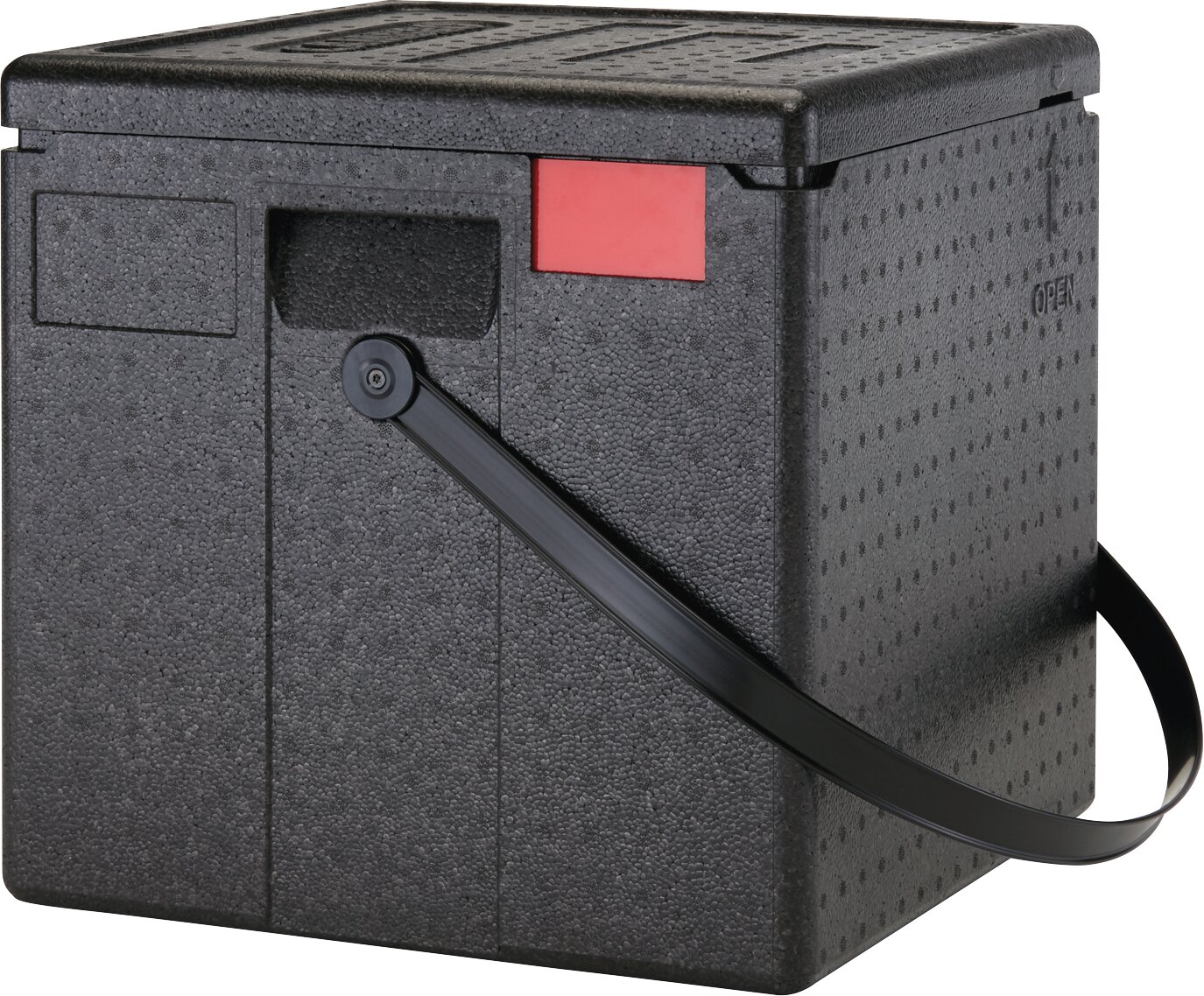 Pizzabox Top-Lader, für 8 Pizzen, mit schwarzem Henkel