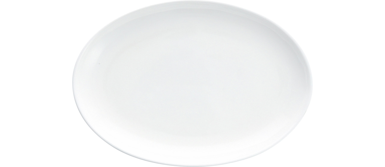 Coupeplatte oval 250 x 175 mm weiß Purio