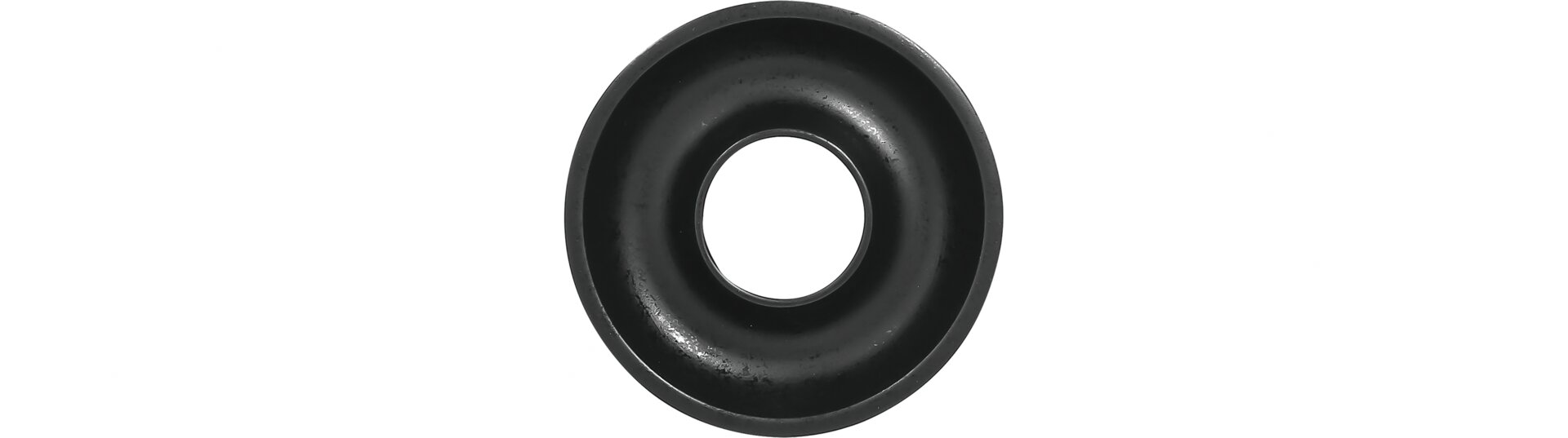 Deckel tief ashore 125 mm schwarz