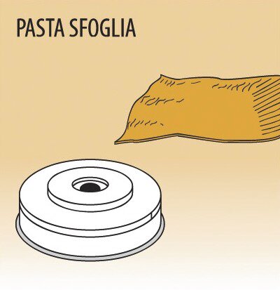 Matrize Pasta Sfoglia für Nudelmaschine 516001