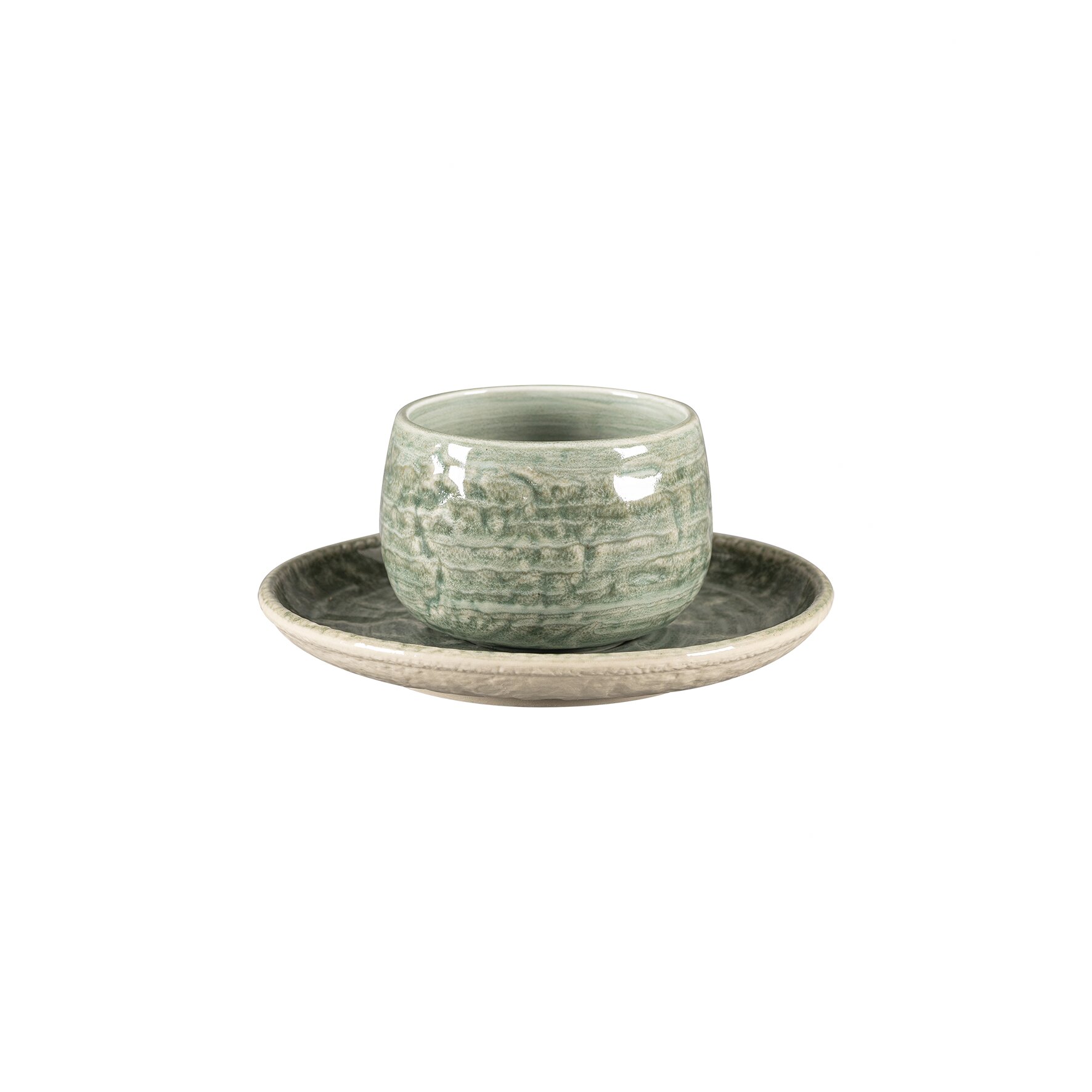 Tasse ohne Henkel 90 mm / 0,30 l Sage green Krush Sage Green