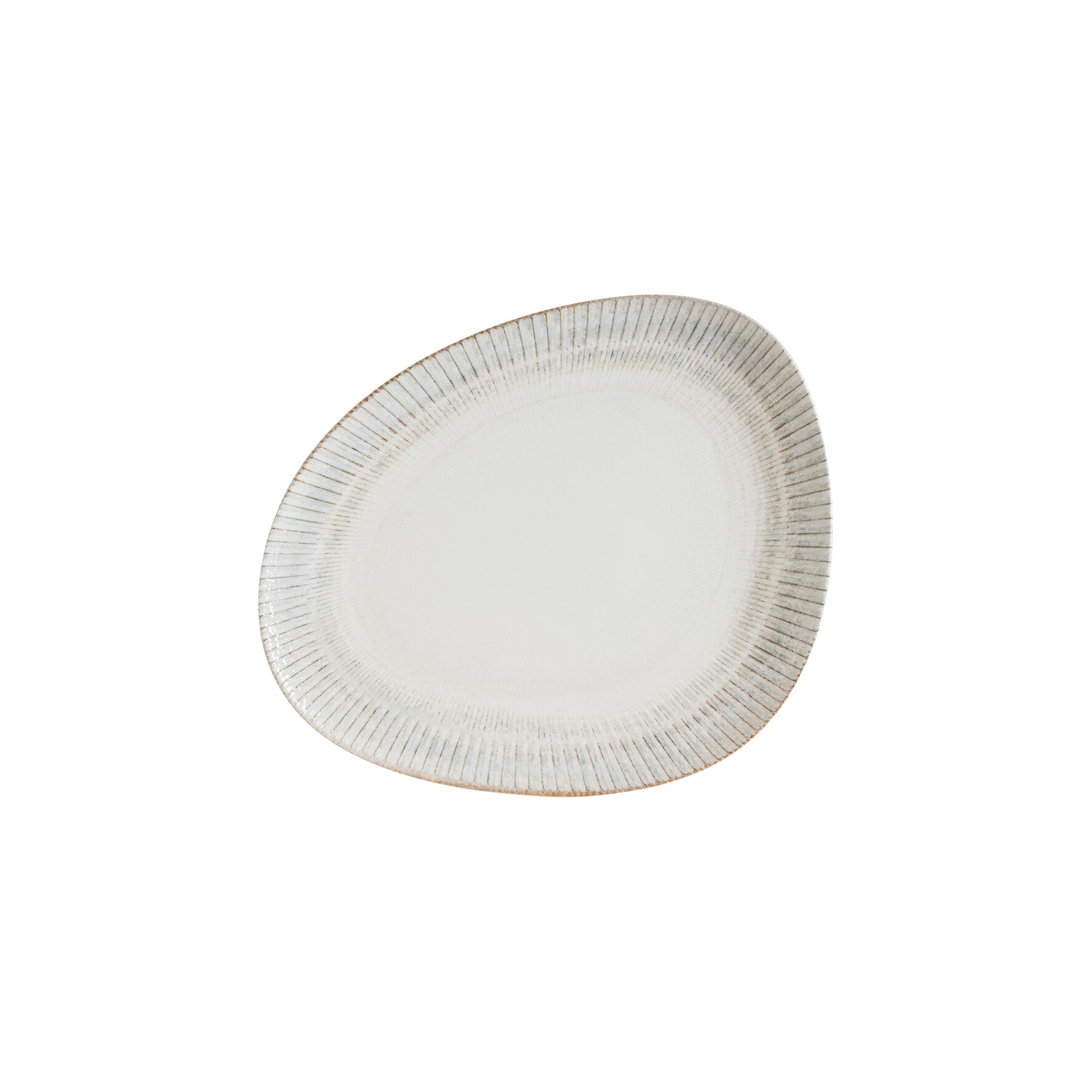Teller flach Vago 190 x 153 mm creme Galata