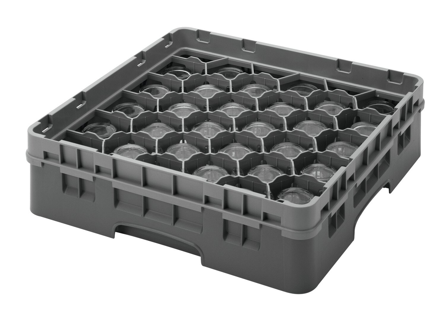 Gläserkorb 30 Fächer Glas max. ø 79 mm, H 215 mm / 500 x 500 mm