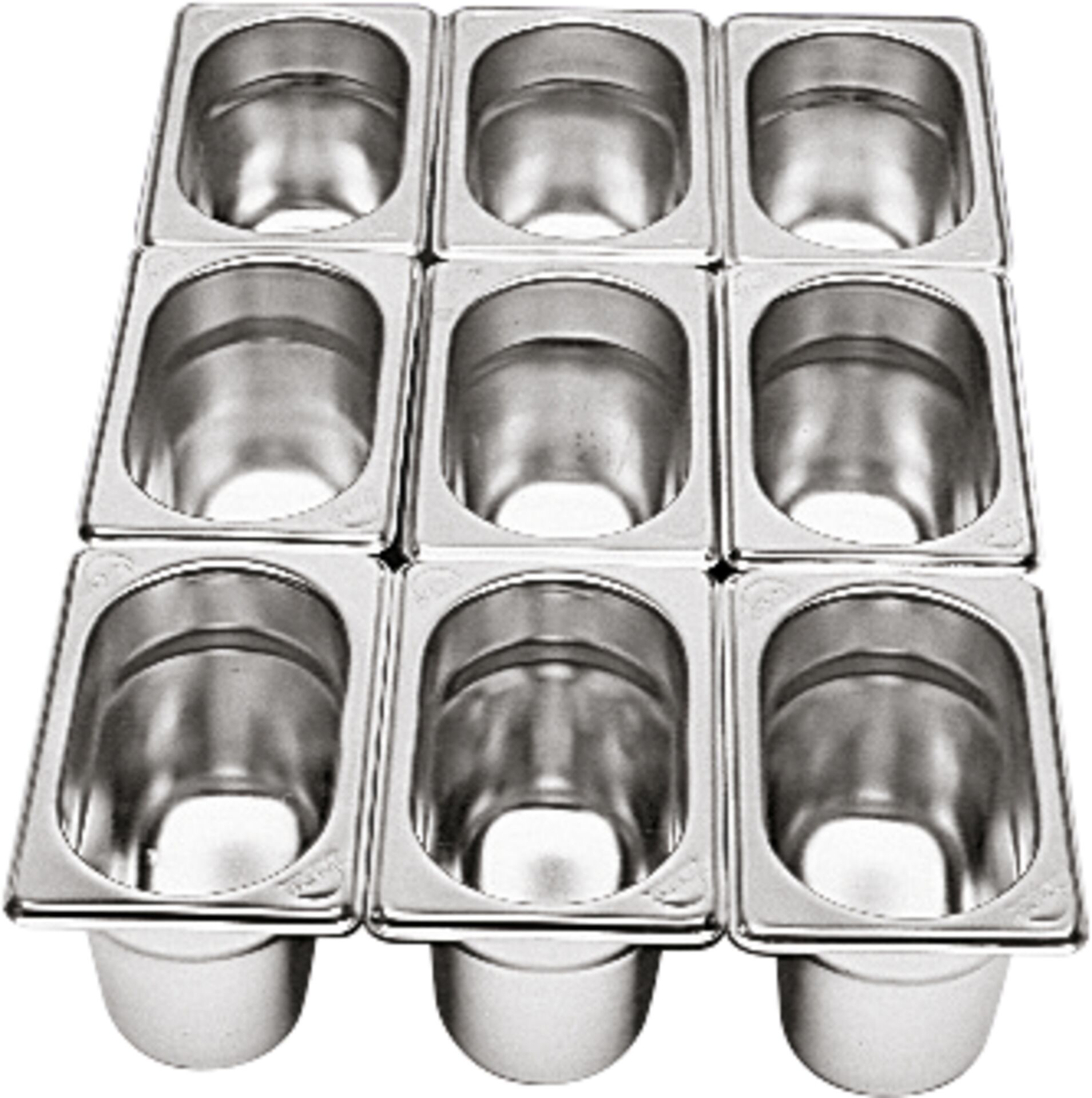 GN-Behälter 1/9 Edelstahl 100 mm tief