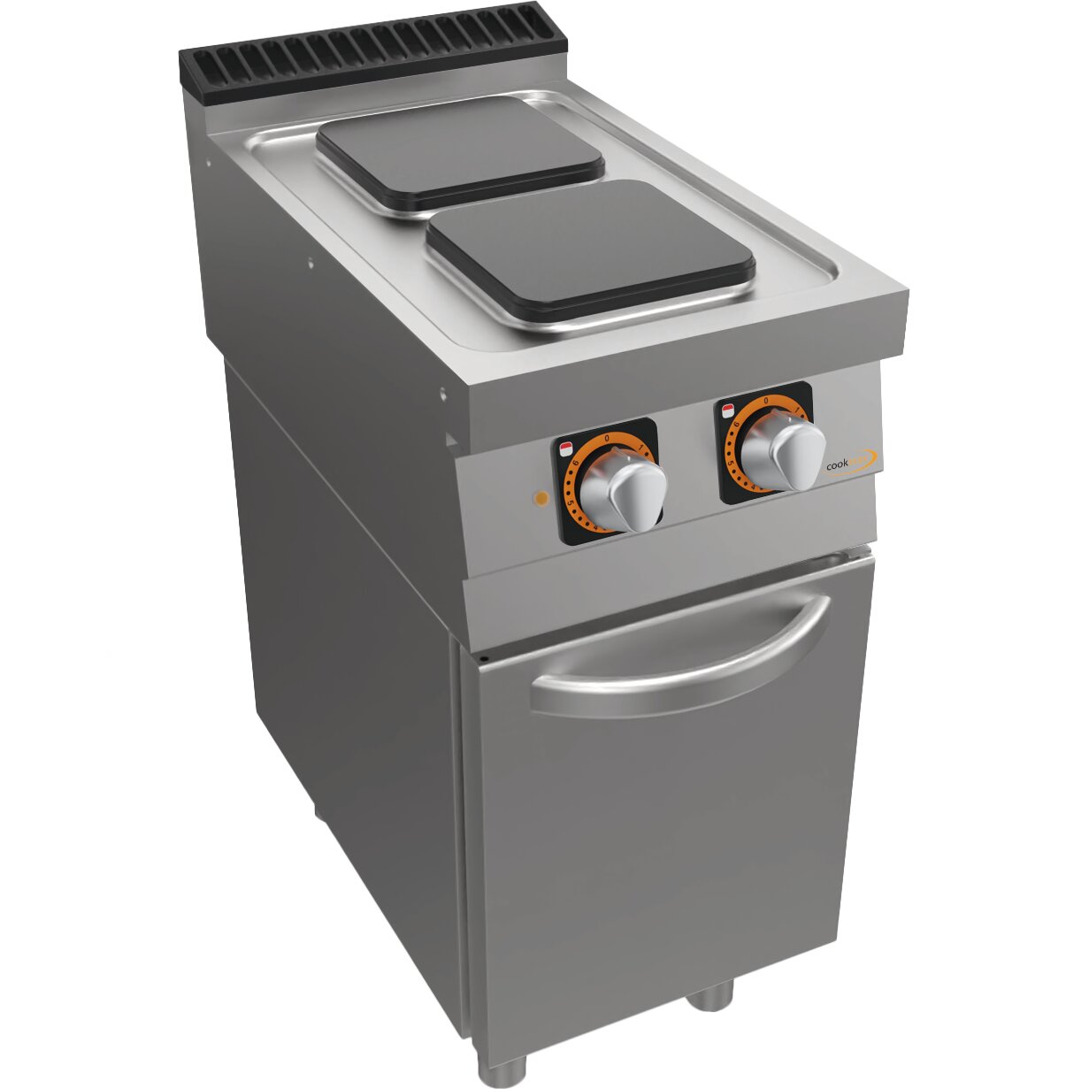 Elektro-Herd 2 Platten, Unterbau mit Tür