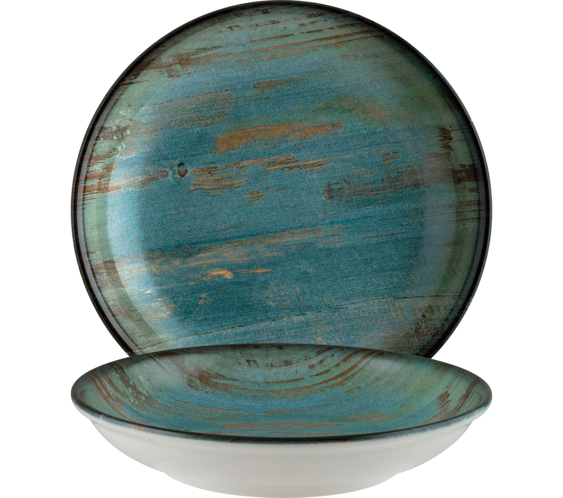 Teller tief Bloom 280 mm / 1,70 l Madera Mint