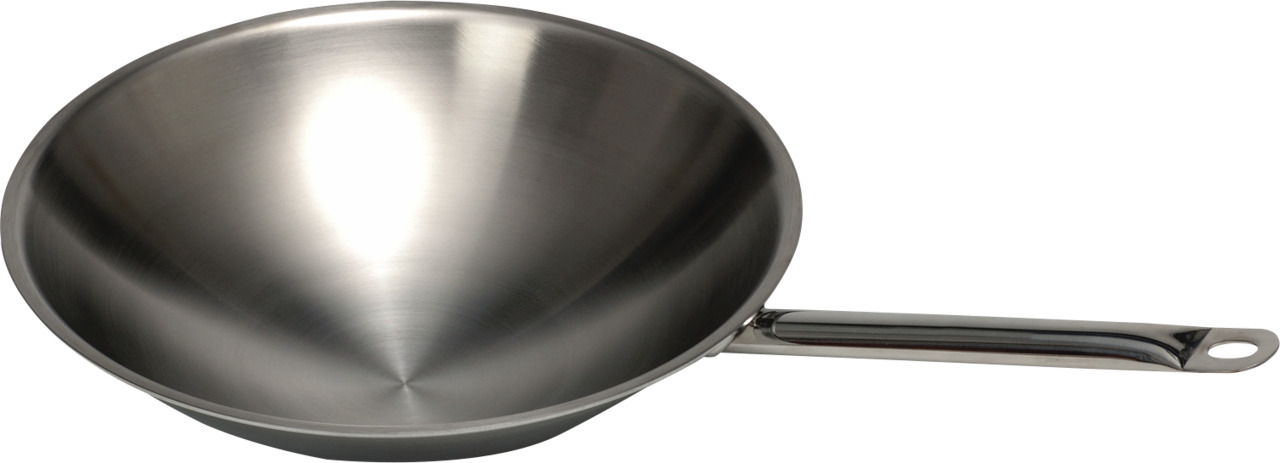 Wok-Pfanne Edelstahl ø 390 mm