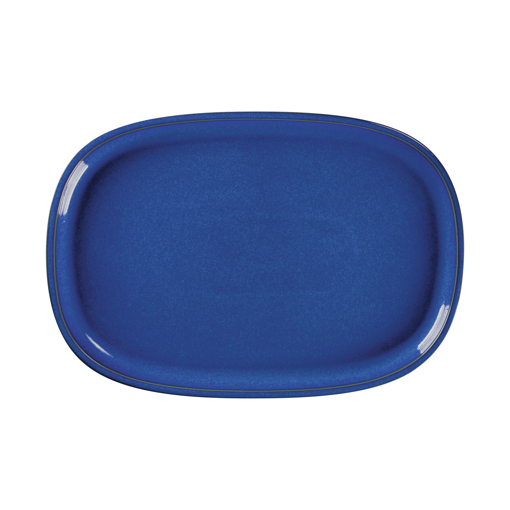 Platte oval flach 332 x 230 mm cobalt blue Ease Cobalt Blue