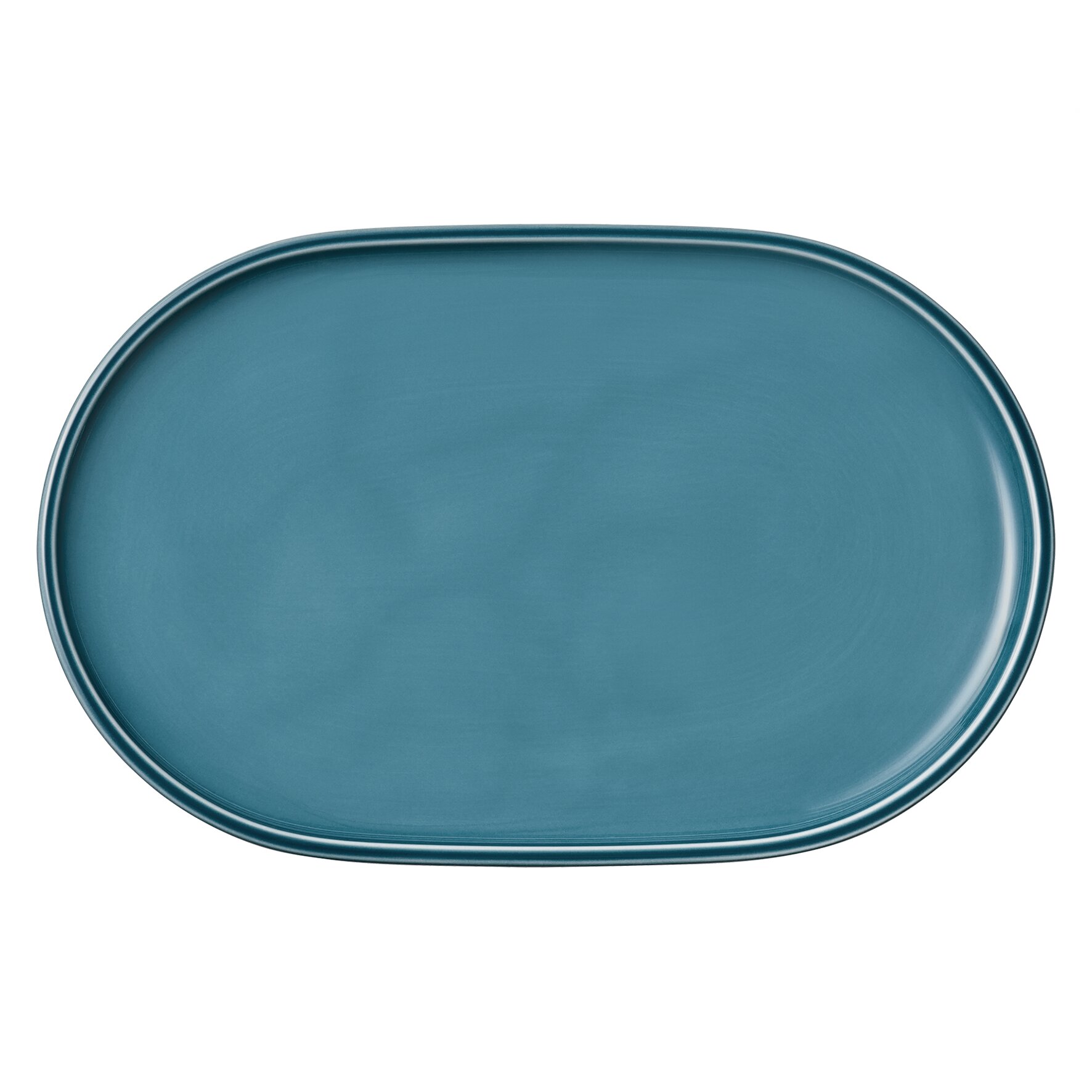 Coupplatte oval 300 x 194 mm petrol