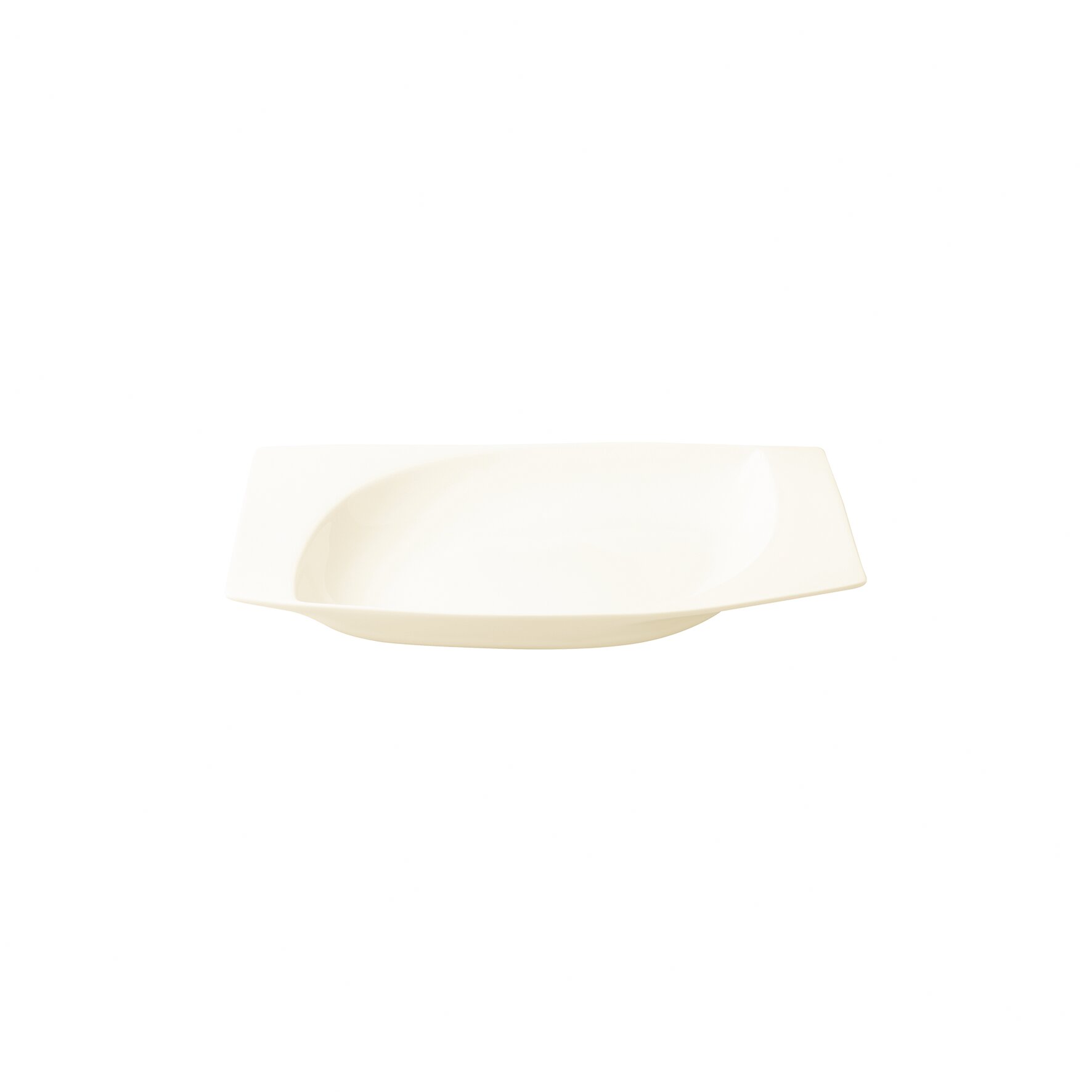Platte elipse 320 x 209 mm creme Mazza