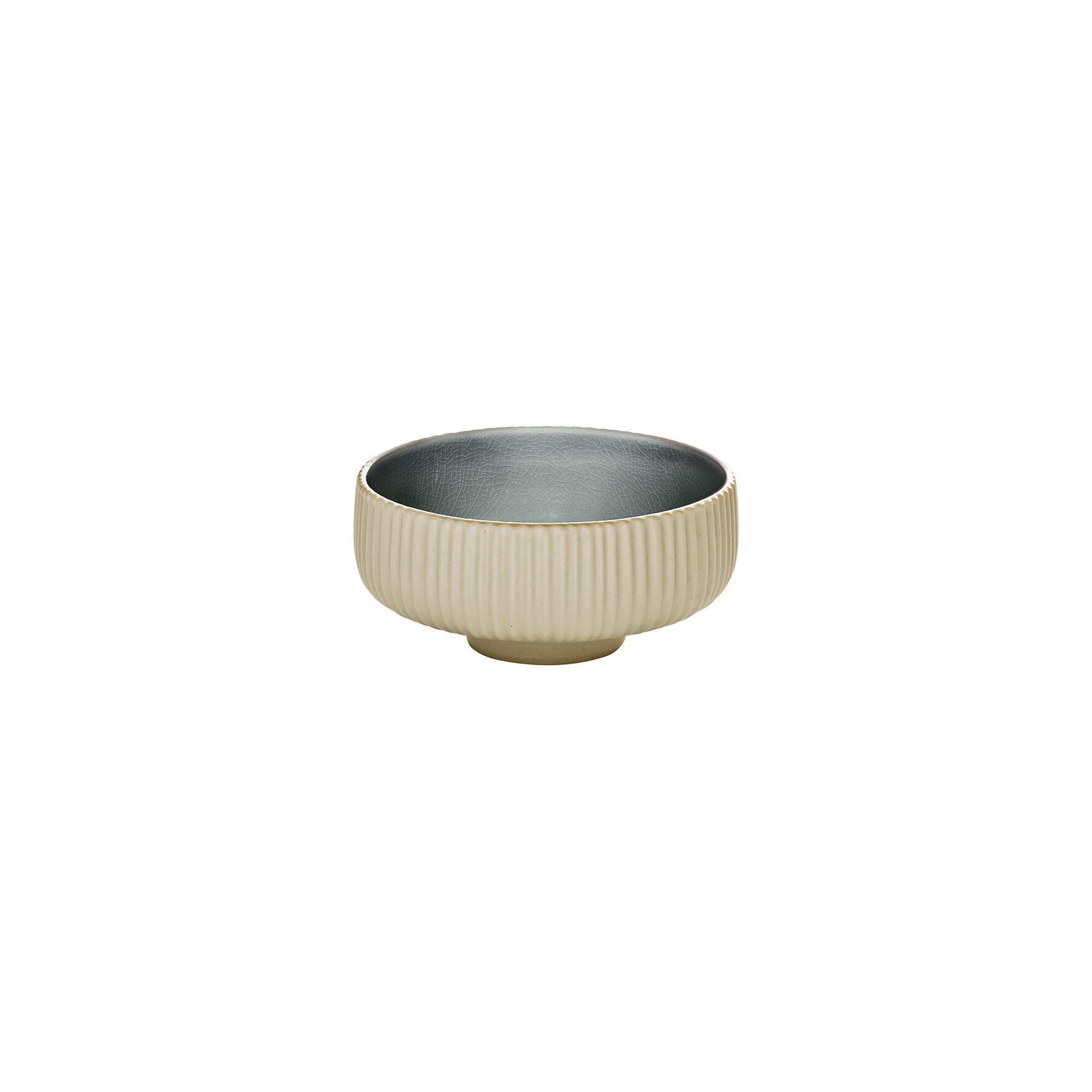 Dip-Schälchen rund Relief 80 mm / 0,12 l grau Nara grau