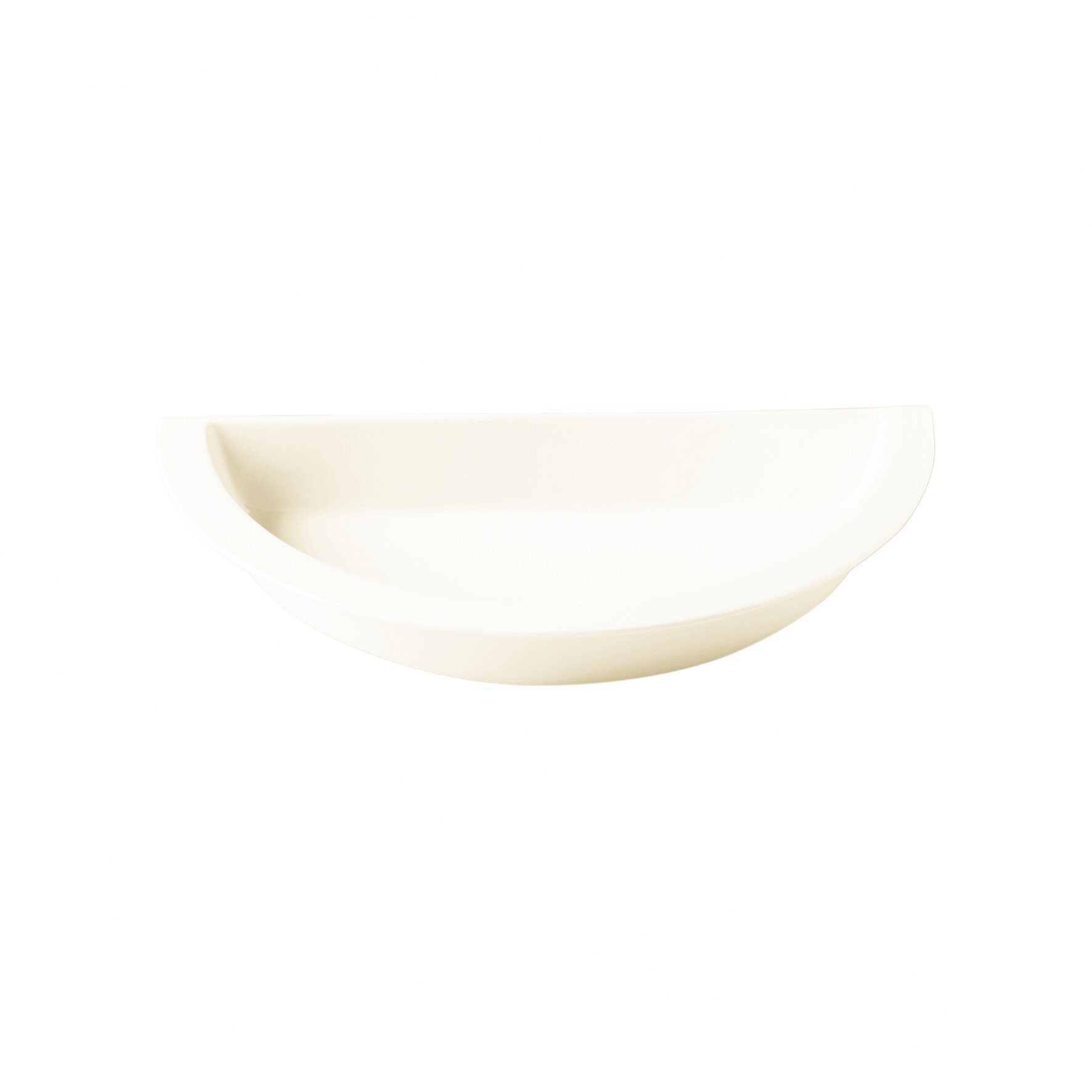 GN-Schale Halbmond 390 x 195 x 65 mm / 1,91 l creme Buffet