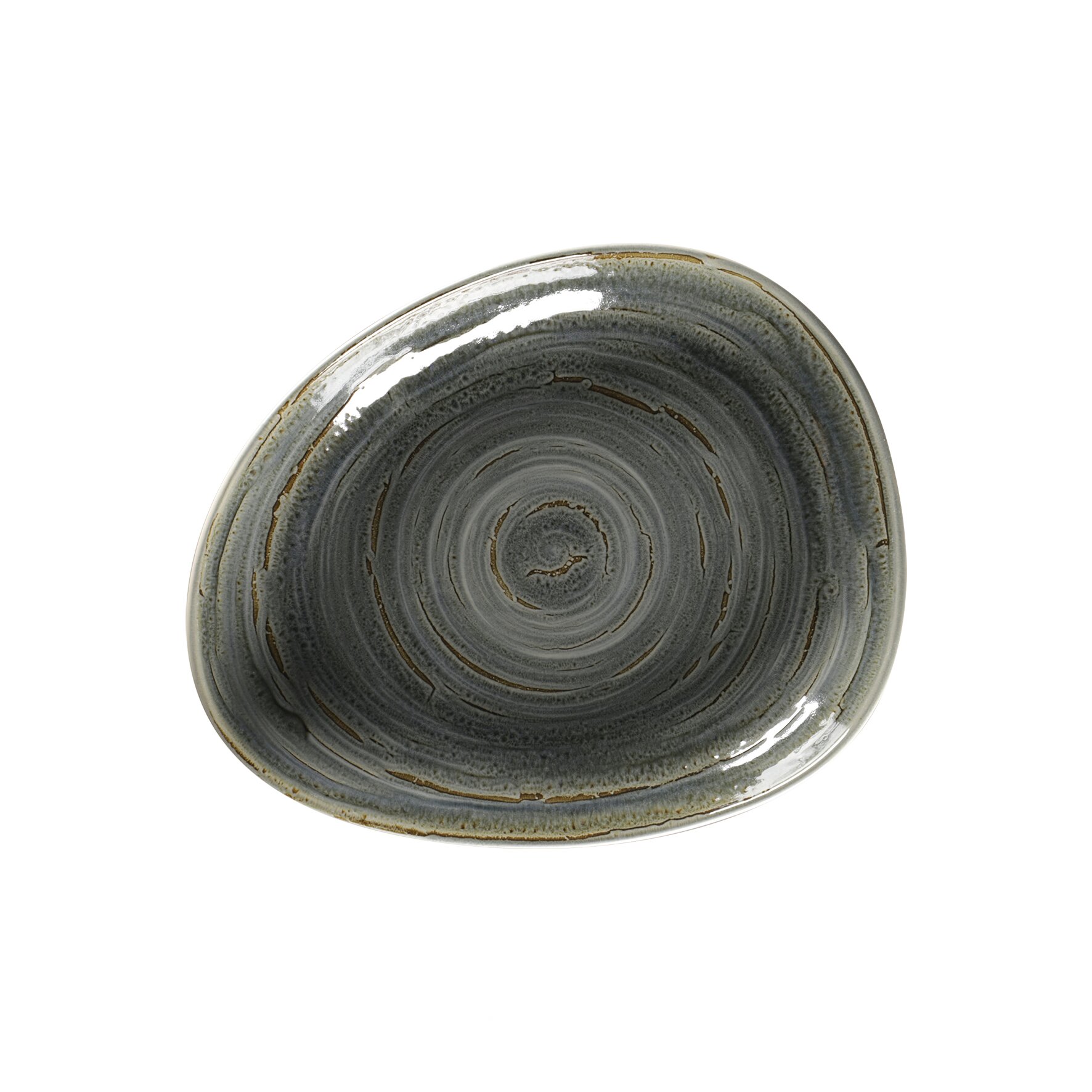 Teller tief organisch 238 x 196 mm / 0,63 l peridot green Spot Peridot Green