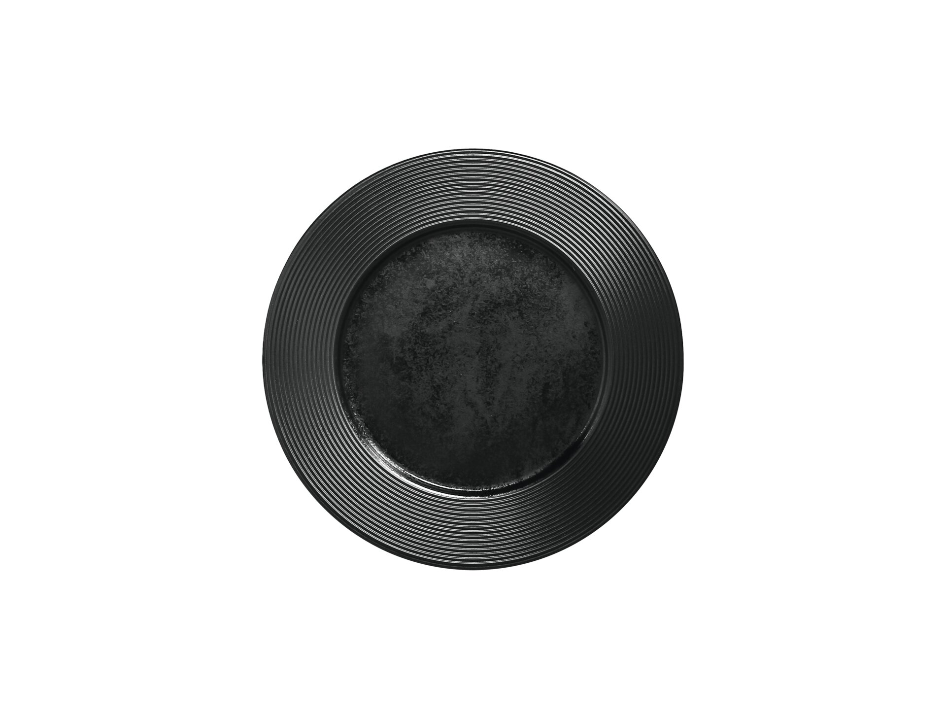 Teller flach 250 mm schwarz