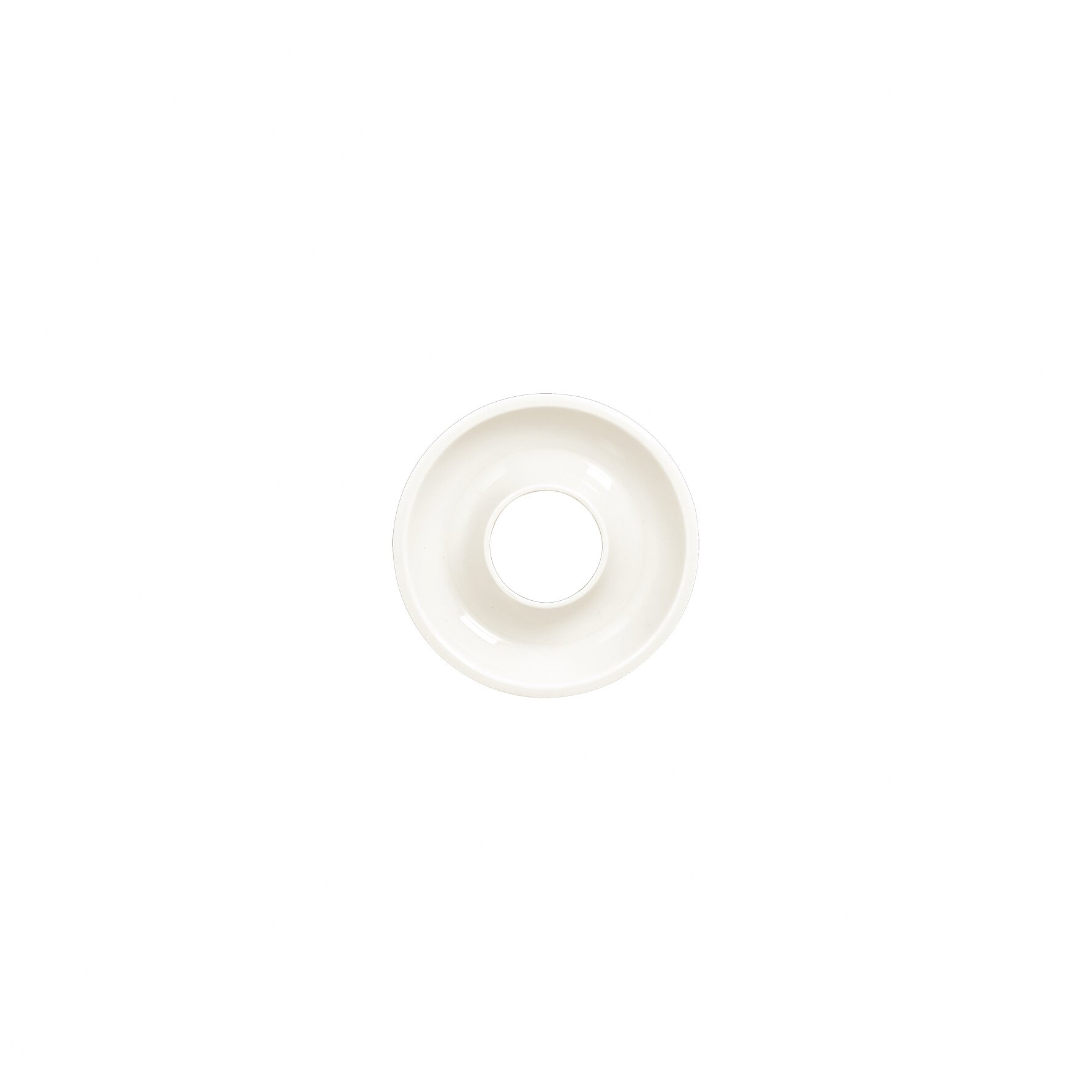 Deckel tief ashore 125 mm plain-white
