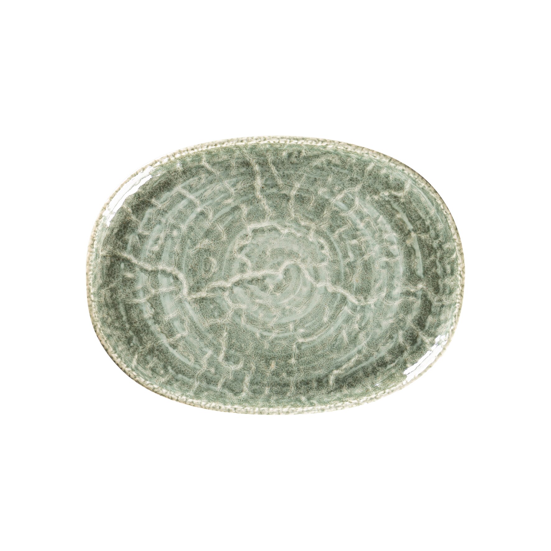 Coupplatte oval 280 x 205 mm Sage green Krush Sage Green
