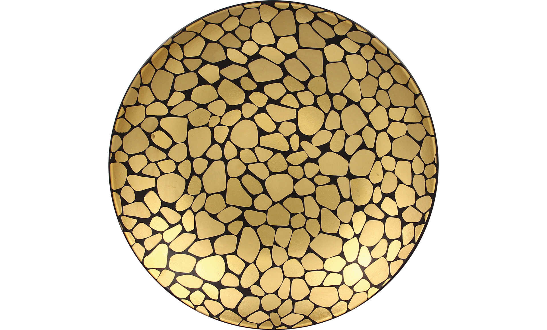 Coupteller tief 260 mm / 1,20 l schwarz / gold
