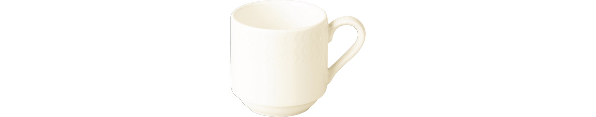 Tasse stapelbar hoch 70 mm / 0,20 l crème