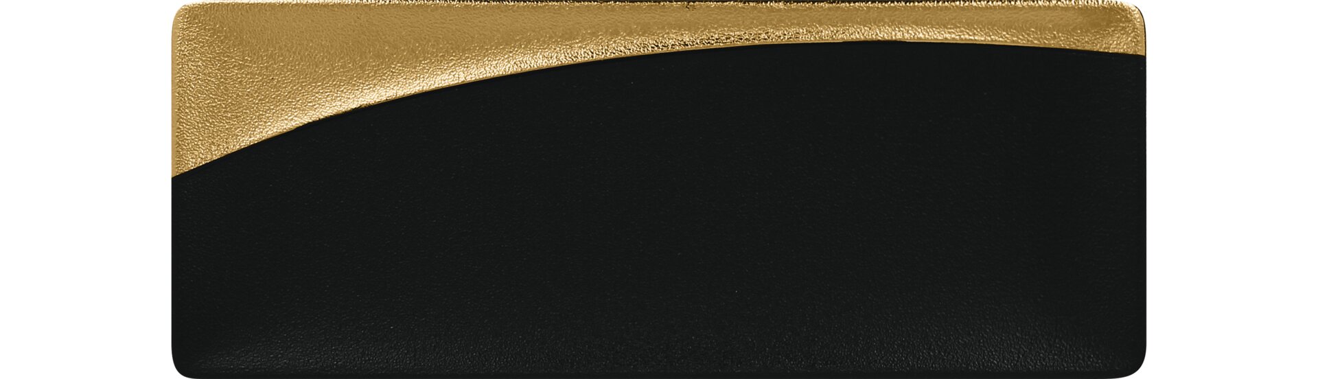 Platte rechteckig / Sushi-Platte 320 x 125 mm gold