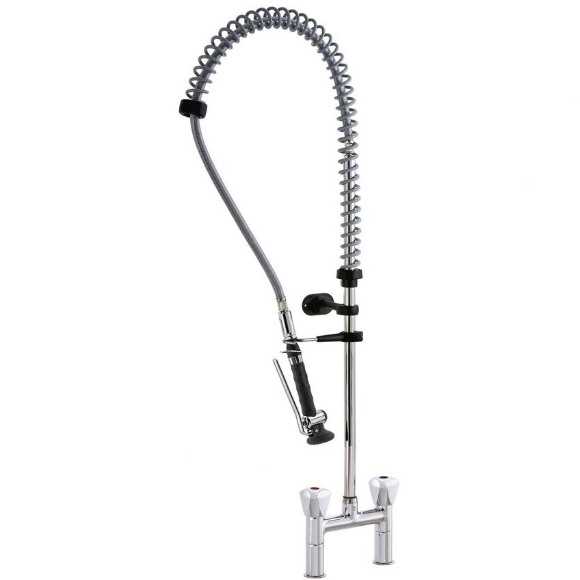 Geschirrwaschbrause mit Zweiloch-Standmischbatterie H=1070 mm