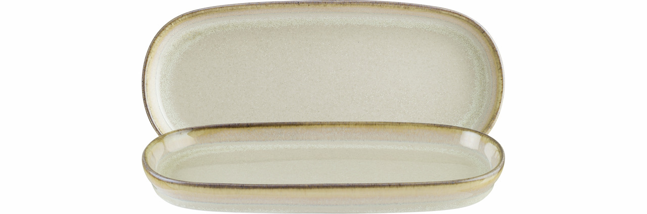 Platte tief oval Hygge 210 x 100 mm / 0,23 l Sand